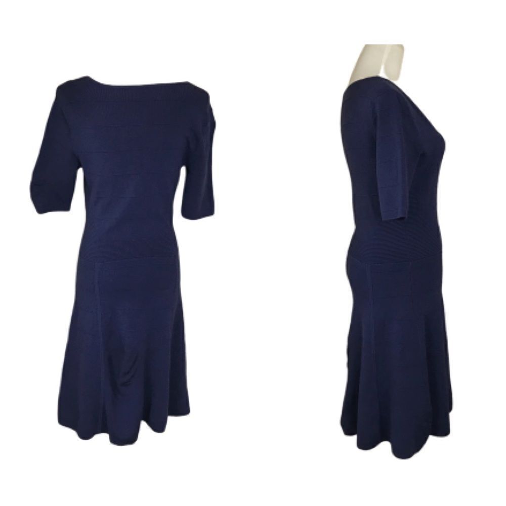 Ann Taylor Beautiful Navy Dress. Sz S - Picture 2 of 2